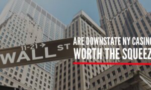 wall street sign new york city skyline