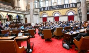 new york assembly chamber meeting in albany