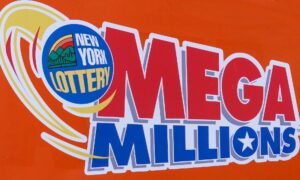 mega millions sign new york lottery store