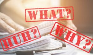 stack of papers with questions about who would ask certain questions regarding downstate new york casinos