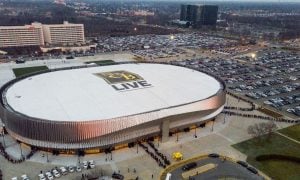 Nassau Coliseum in Uniondale, part of Nassau Hub targeted for Sands New York casino.