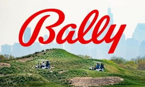 former trump golf links at ferry point with bally's logo