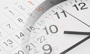 calendar and clock for a story on lengthy time taken for downstate new york casino licensing process