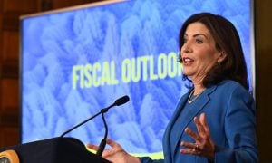 Gov. Kathy Hochul talks about her 2024 Executive Budget that did not include the legalization of online casinos in New York