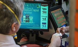 a new york lottery retailers sells a powerball ticket for story on $45 million for NY education from recent powerball run