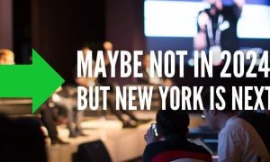 Image of a panel of experts for a story on industry insiders tabbing New York as one of the next states to legalize online casinos