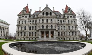 Image of New York State Capitol for a story on a Senate committee advancing bills addressing problem gambling