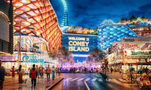 Rendering for The Coney for a story on new renderings and details of a proposed downstate New York casino on Coney Island.