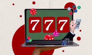 Image of an online casino on a computer for a story on a study that showed online casinos in New York could create thousands more jobs.