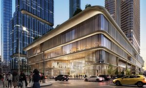 Image of a proposed Wynn New York City casino in Hudson Yards for a story on new renderings released.