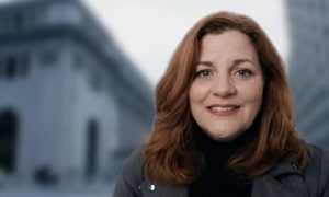 Image of Christine Quinn, the former New York City Council speaker who supports the Wynn New York City casino proposal.