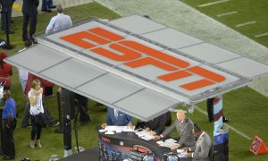 Image of ESPN Monday Night Football for a story on ESPN Bet awaiting regulatory approval to launch its New York sports betting product.