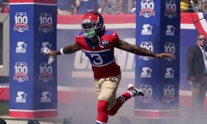 New York Giants cornerback Deonte Banks for a story on August 2024 revenue for sportsbooks in New York.