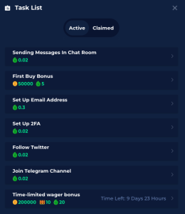 LuckyBird free SC tasks