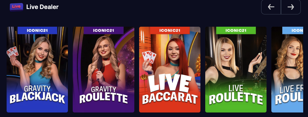 Chanced Casino Live Dealer Table Games