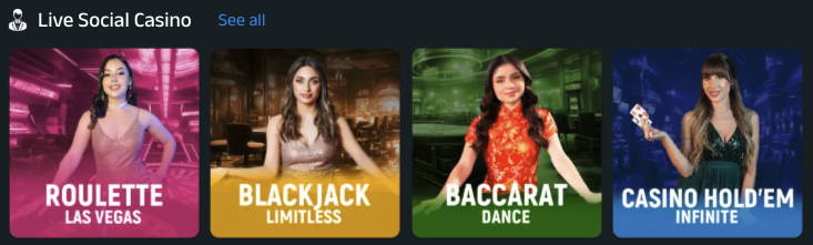 Modo Casino Live Dealer Games