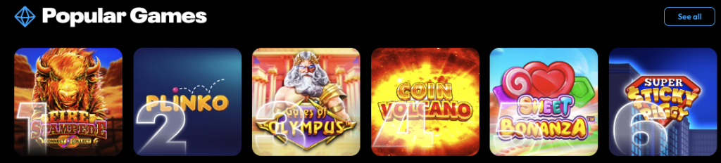 Moonspin Social Casino Popular Games