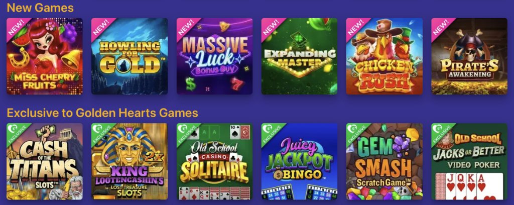 Golden Hearts Games Slots