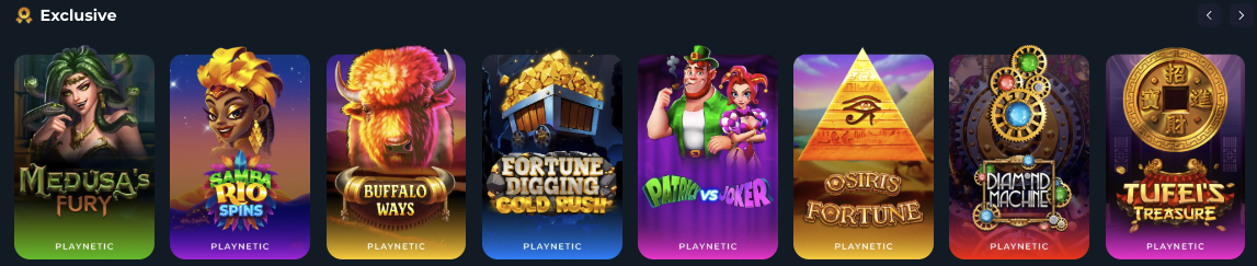 Casino Click Exclusive Games