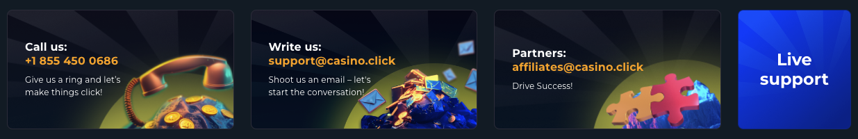 Casino.click Customer Support