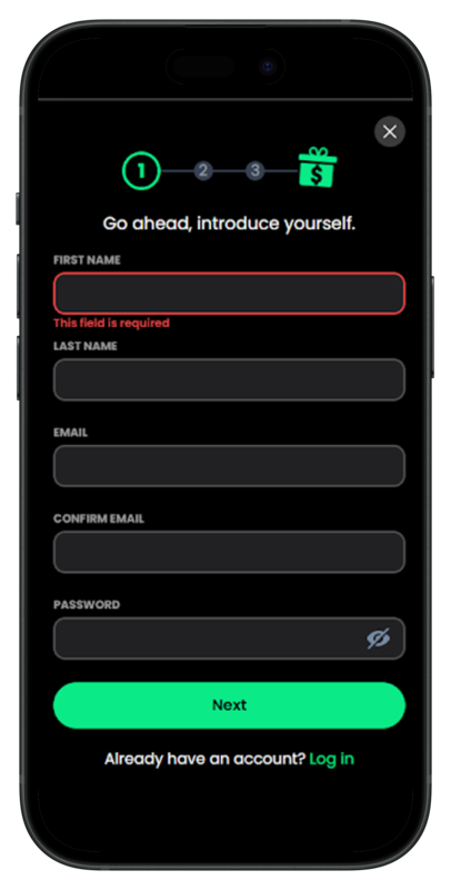 Horseplay_Sign_Up_Screenshot