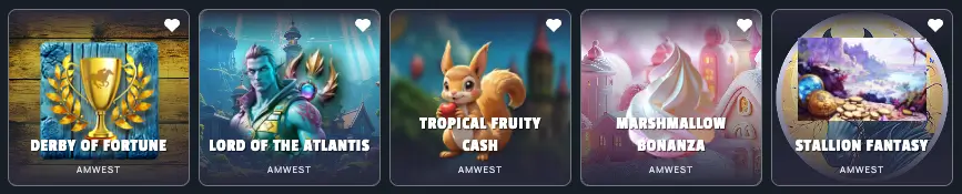 GiddyUp - new AmWest games